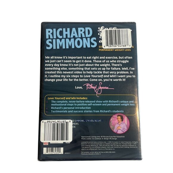 Richard Simmons Love Yourself & Win Workout DVD Motivational Sealed - Picture 2 of 3